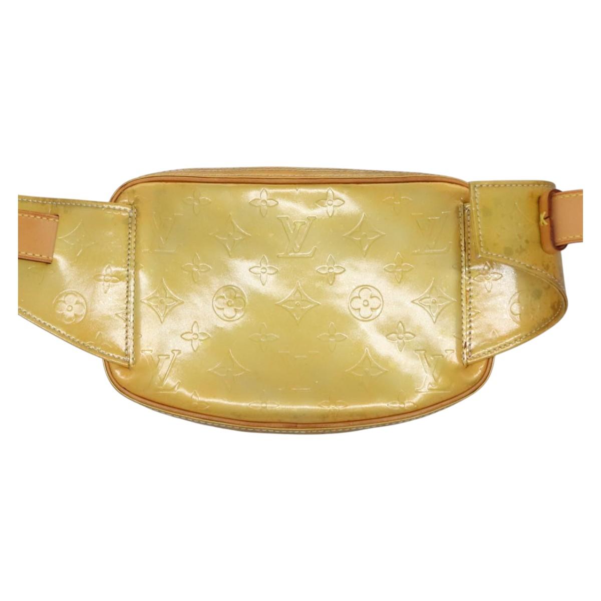 LOUIS VUITTON Monogram Vernis Fulton Waist bag Gris M91041 LV Auth yk17565