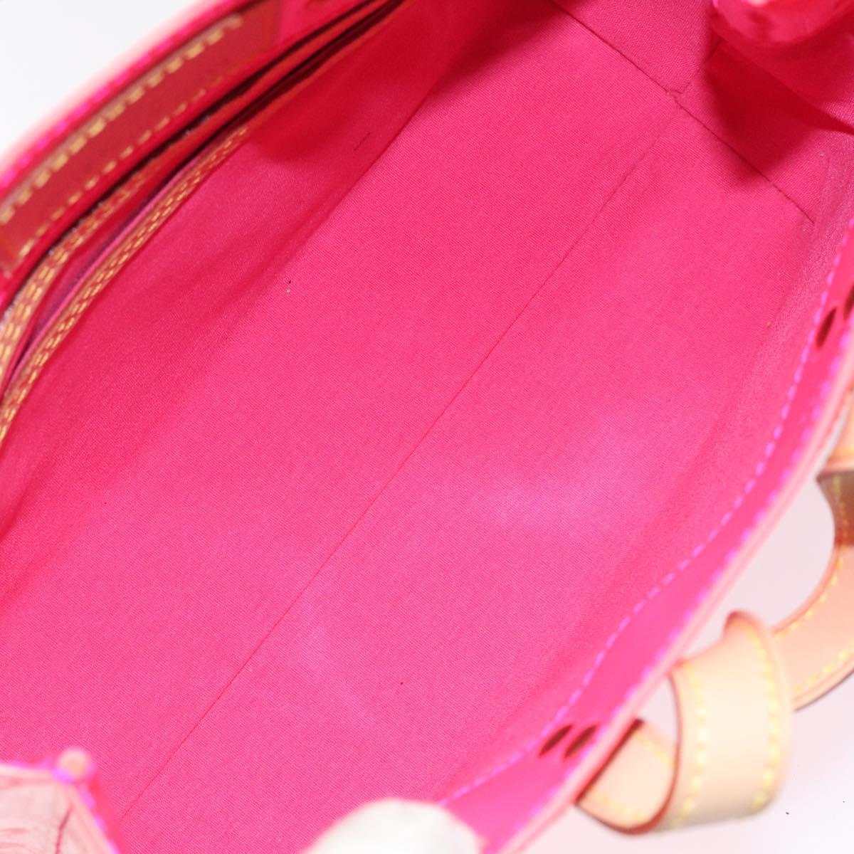 LOUIS VUITTON Monogram Vernis Fluo Reade PM Hand Bag Red M91903 Auth yk17584SAV