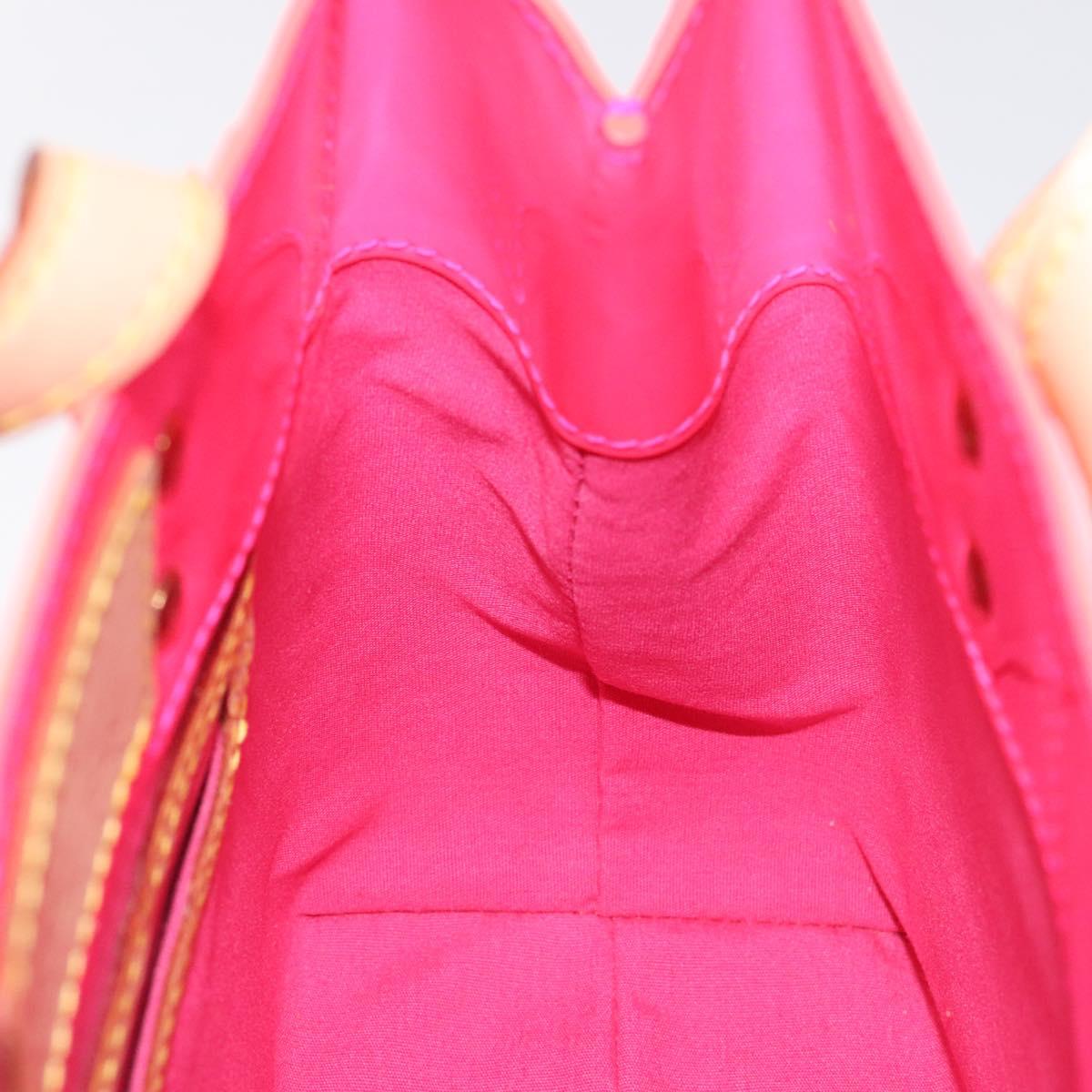 LOUIS VUITTON Monogram Vernis Fluo Reade PM Hand Bag Red M91903 Auth yk17584AV