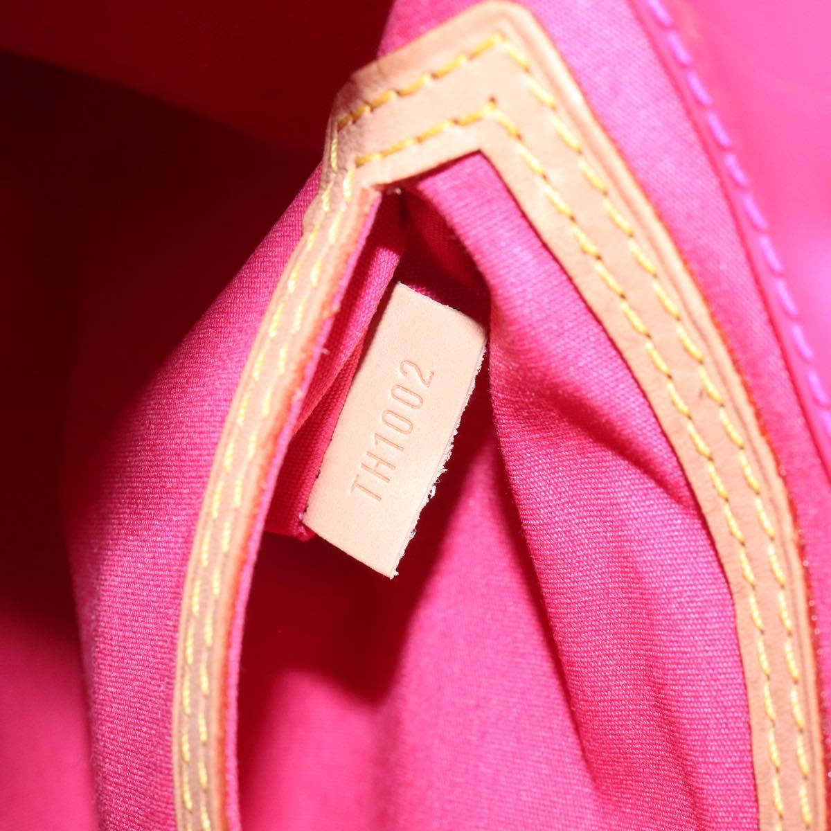 LOUIS VUITTON Monogram Vernis Fluo Reade PM Hand Bag Red M91903 Auth yk17584SAV