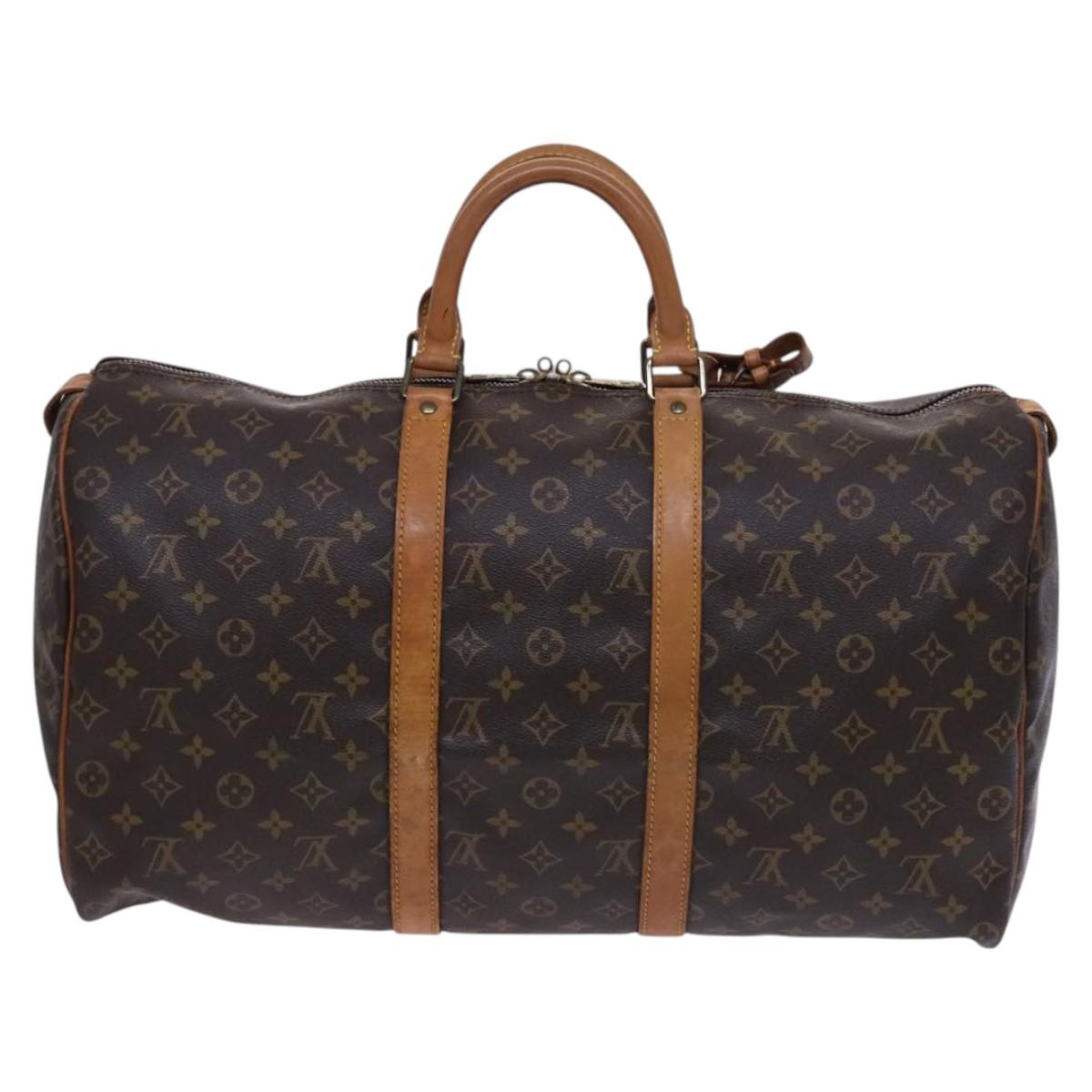LOUIS VUITTON Monogram Keepall 50 Boston Bag M41426 LV Auth yk17626
