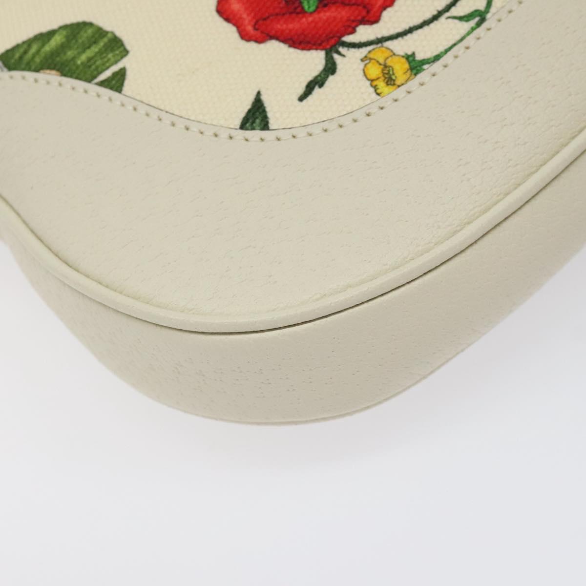 GUCCI Jackie Flora Shoulder Bag Canvas Multicolor 550152 Auth yk17680AV