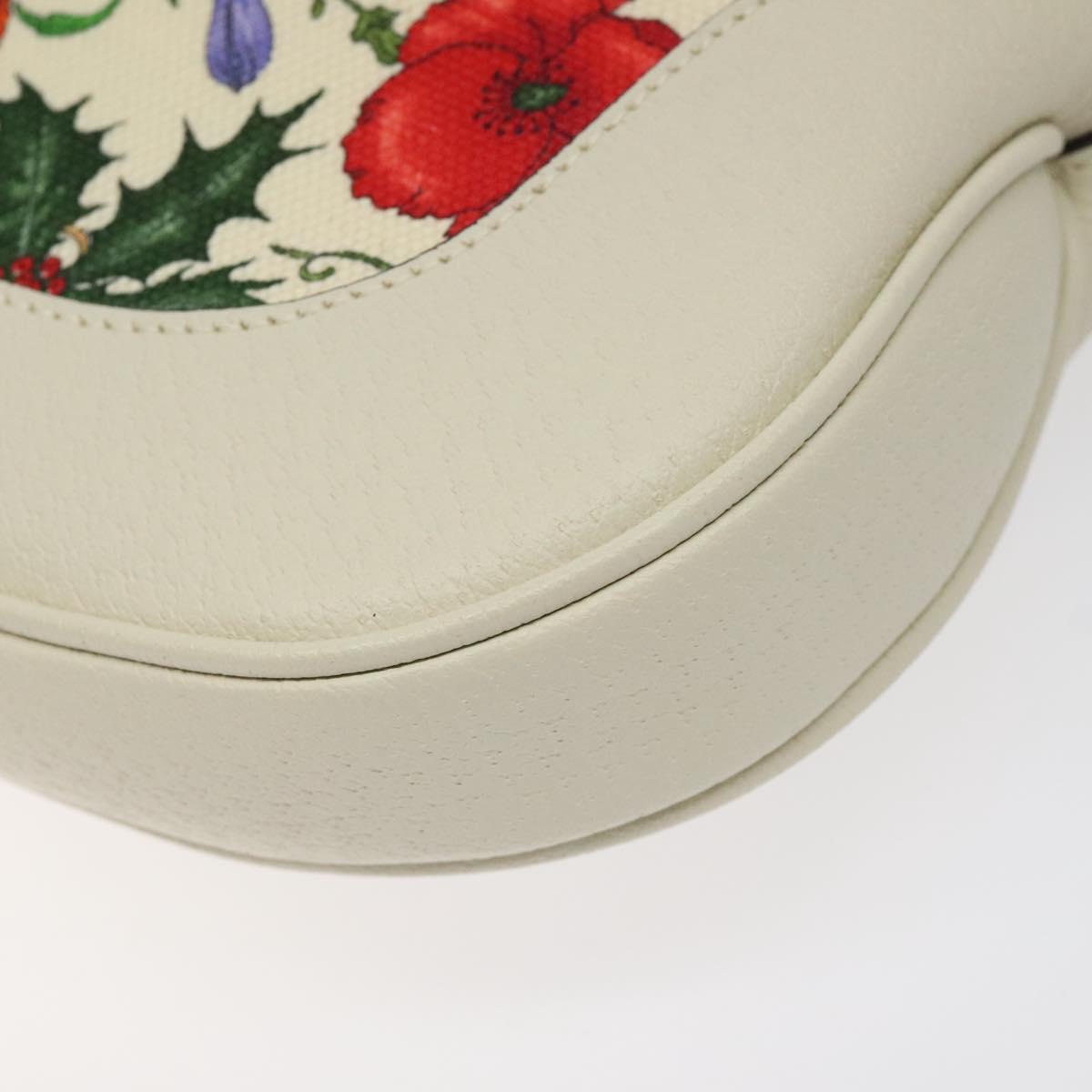 GUCCI Jackie Flora Shoulder Bag Canvas Multicolor 550152 Auth yk17680AV