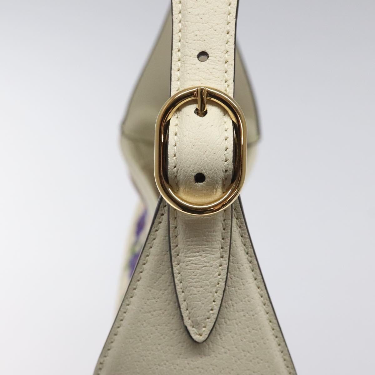 GUCCI Jackie Flora Shoulder Bag Canvas Multicolor 550152 Auth yk17680AV