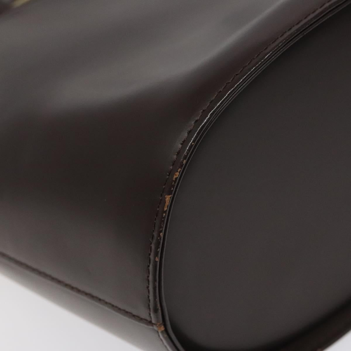 BURBERRY Hand Bag Leather Brown Auth yk17756