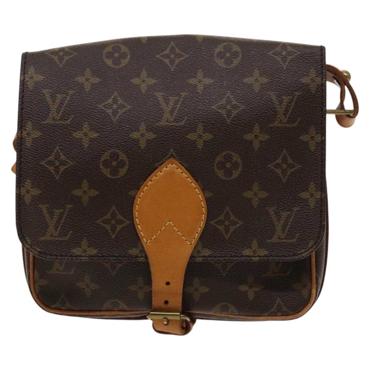 LOUIS VUITTON Monogram Cartouchiere MM Shoulder Bag M51253 LV Auth yk17825