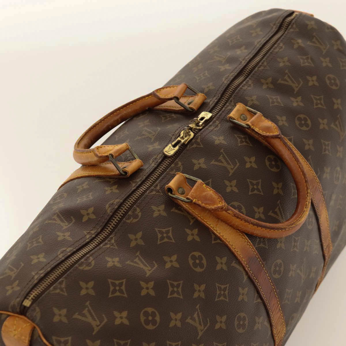 LOUIS VUITTON Monogram Keepall 55 Boston Bag M41424 LV Auth yk17831