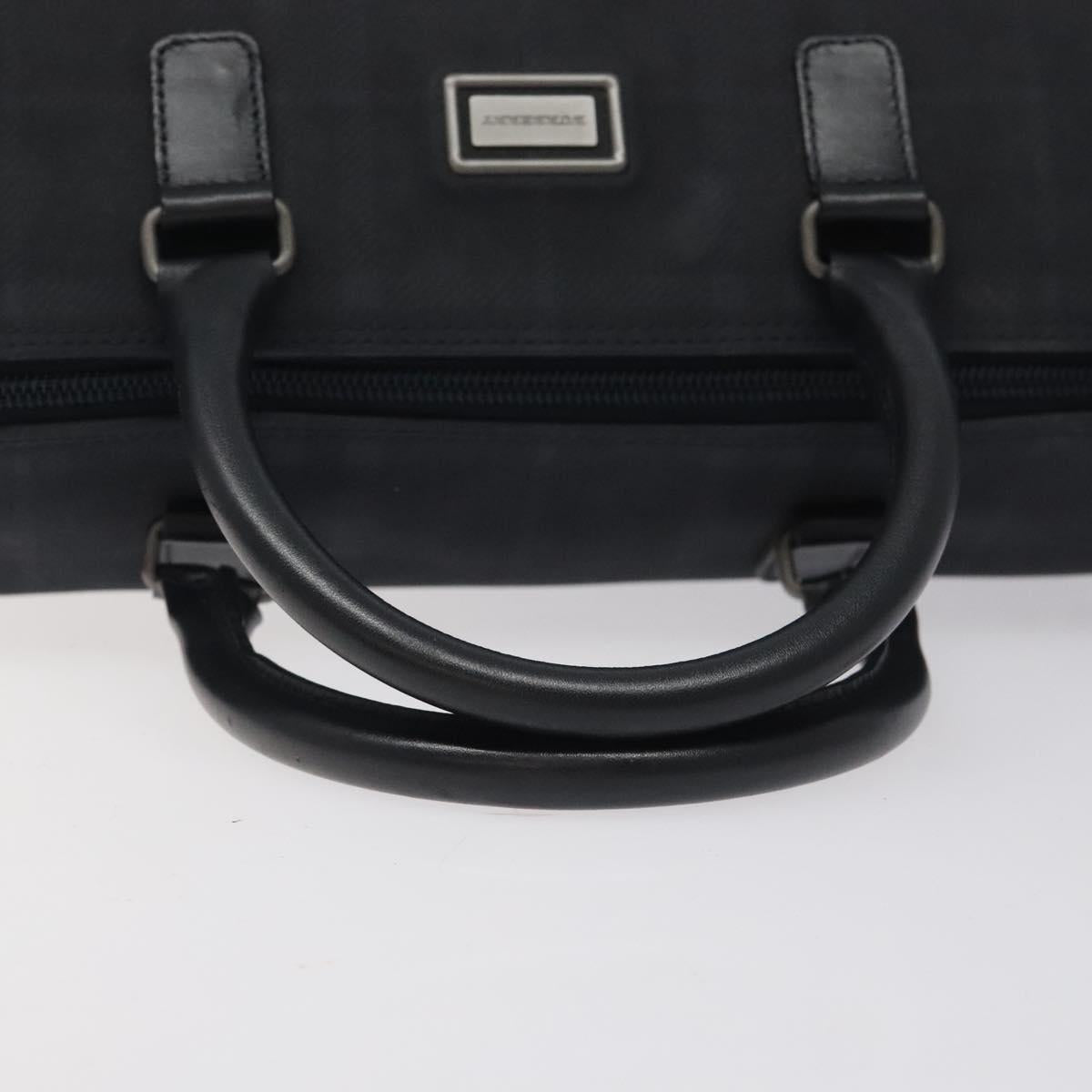 BURBERRY Nova Check Hand Bag Canvas Navy Auth yk17897