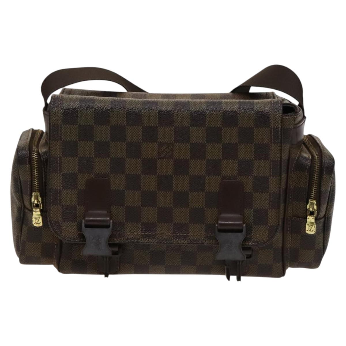 LOUIS VUITTON Damier Ebene Reporter Melville Shoulder Bag N51126 LV Auth yk17936
