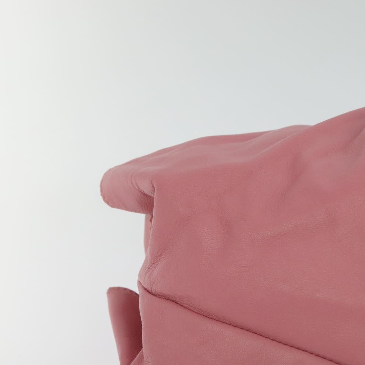 LOEWE Nappa Aire Anagram Hand Bag Leather Pink Silver Auth yk17947A