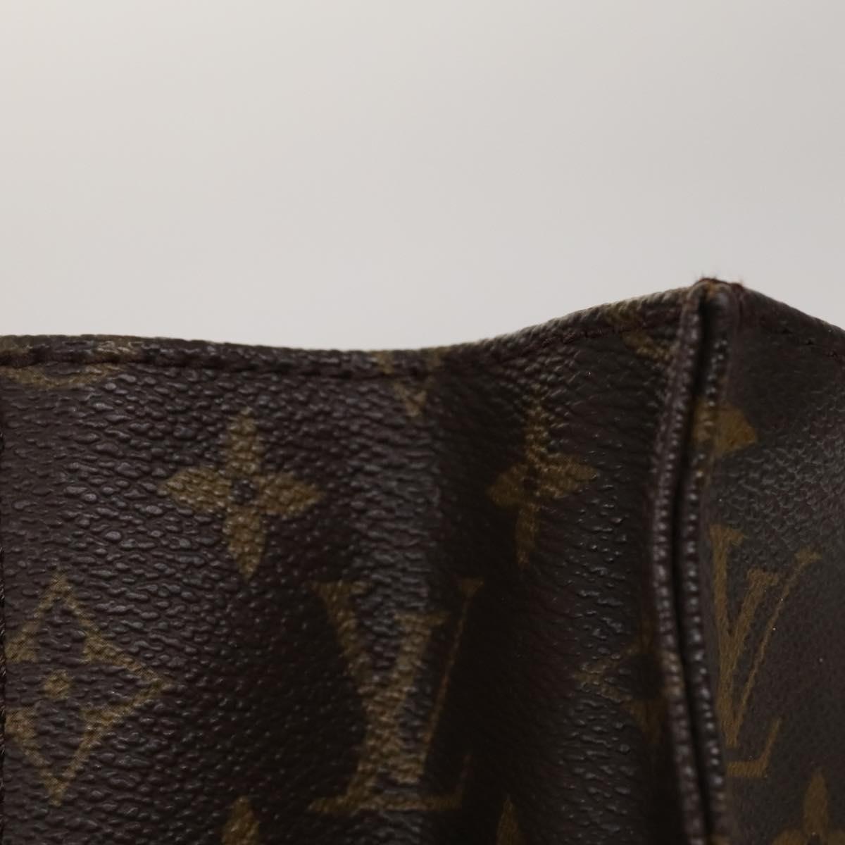 LOUIS VUITTON Monogram Sac Plat Hand Bag M51140 LV Auth yk17959