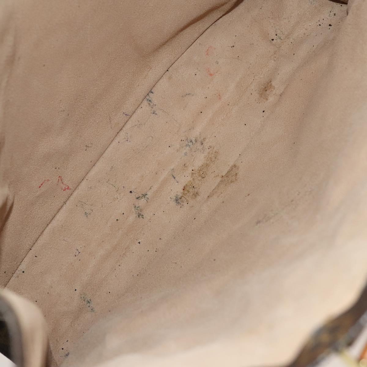 LOUIS VUITTON Monogram Sac Plat Hand Bag M51140 LV Auth yk17959