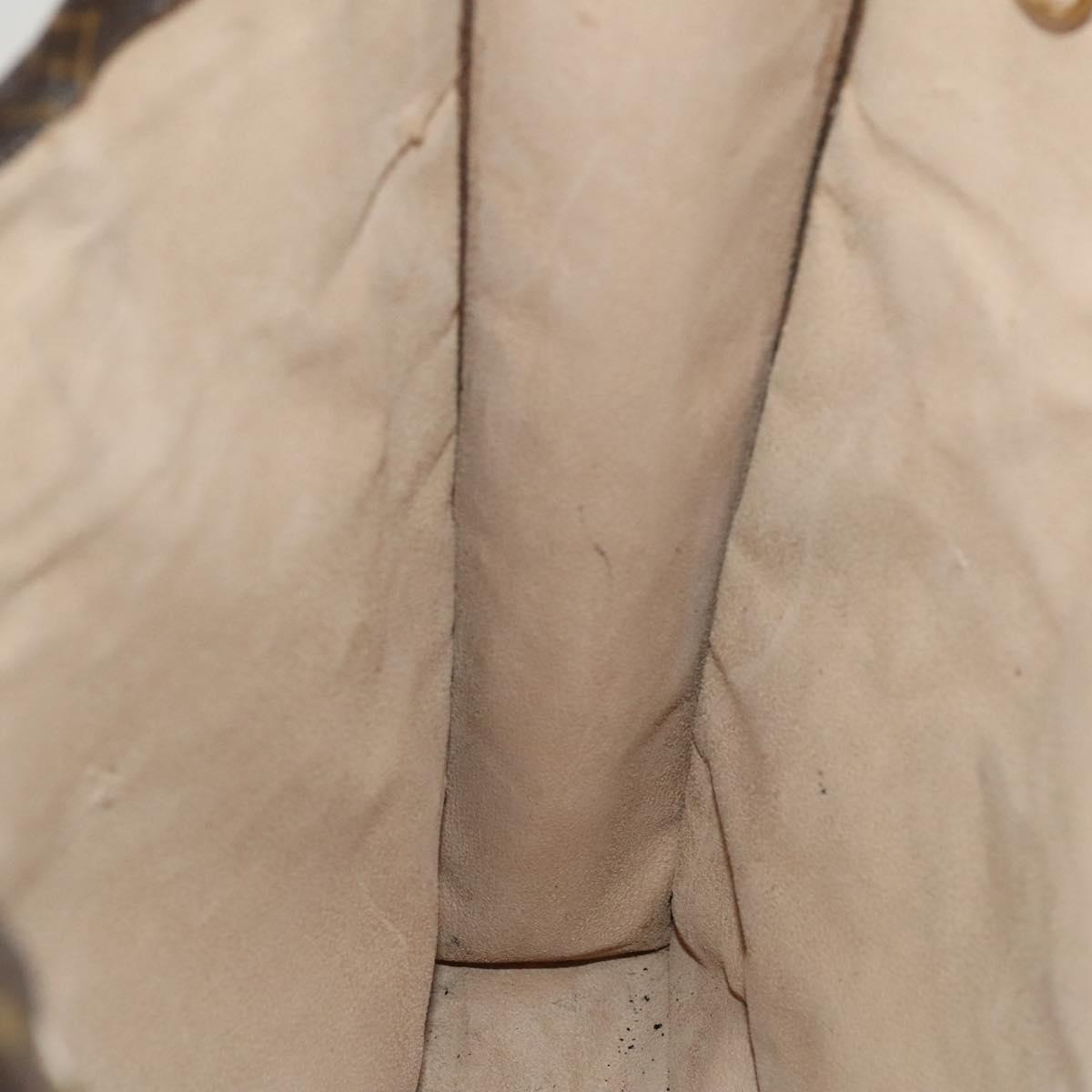 LOUIS VUITTON Monogram Sac Plat Hand Bag M51140 LV Auth yk17959