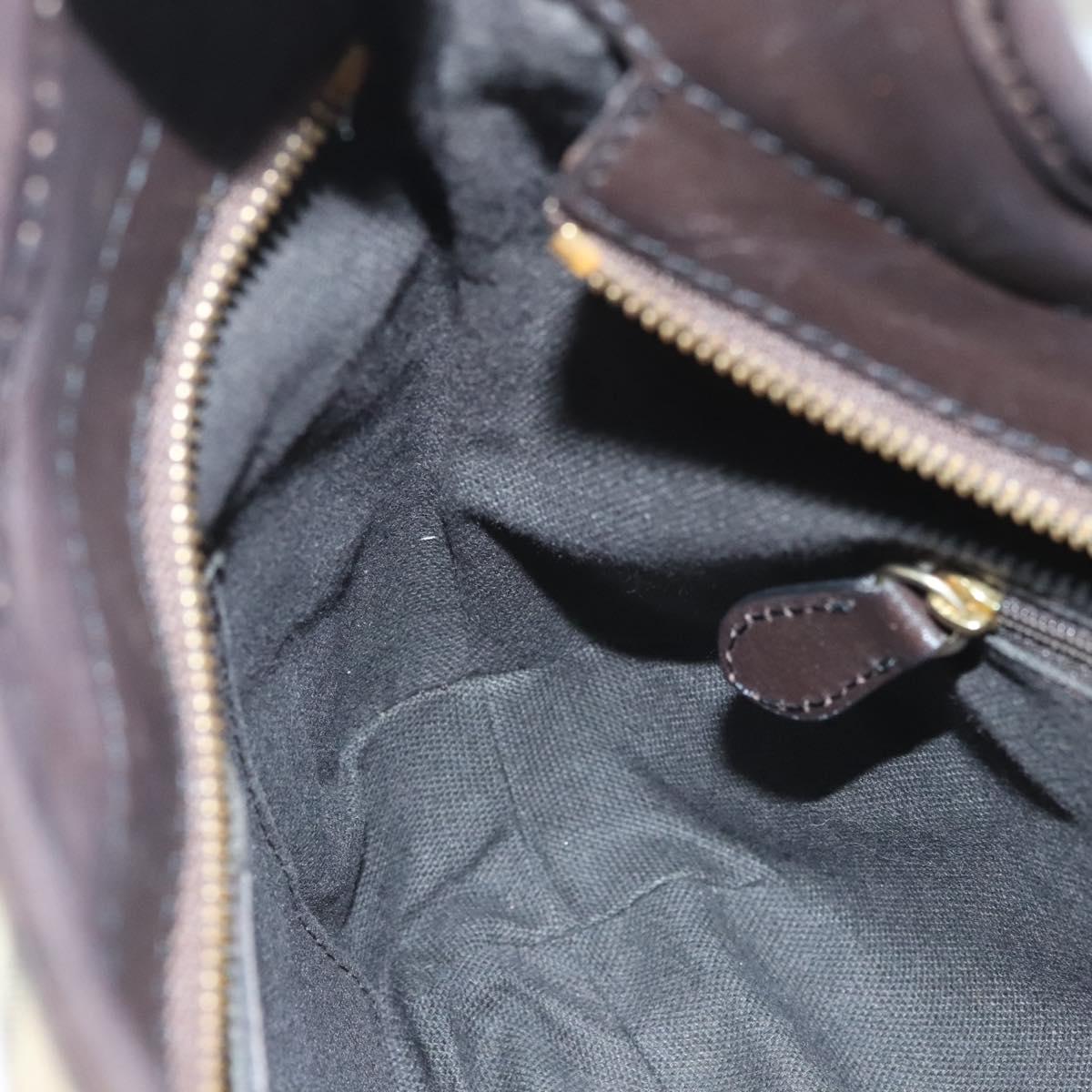 BURBERRY Nova Check Shoulder Bag PVC Leather Beige Brown gold Auth yk17973