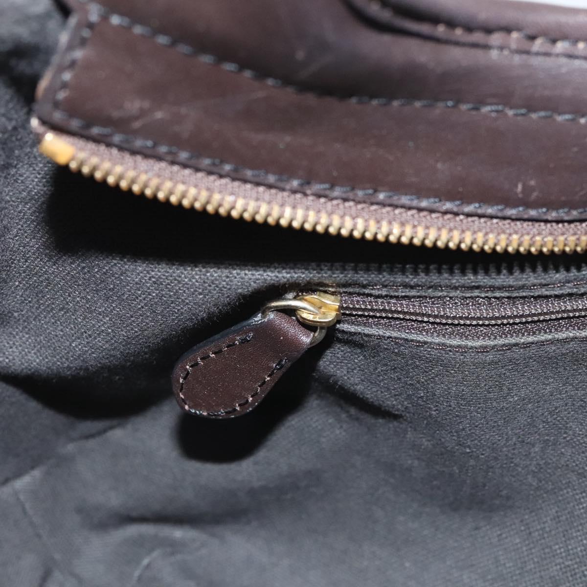 BURBERRY Nova Check Shoulder Bag PVC Leather Beige Brown gold Auth yk17973