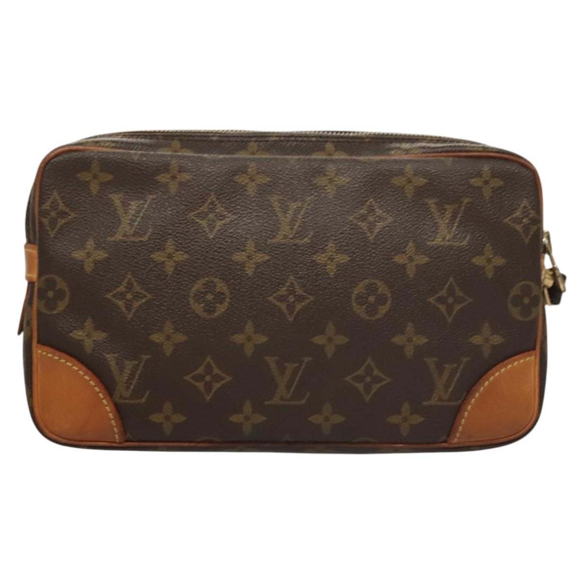 LOUIS VUITTON Monogram Marly Dragonne GM Clutch Bag M51825 LV Auth yk17975