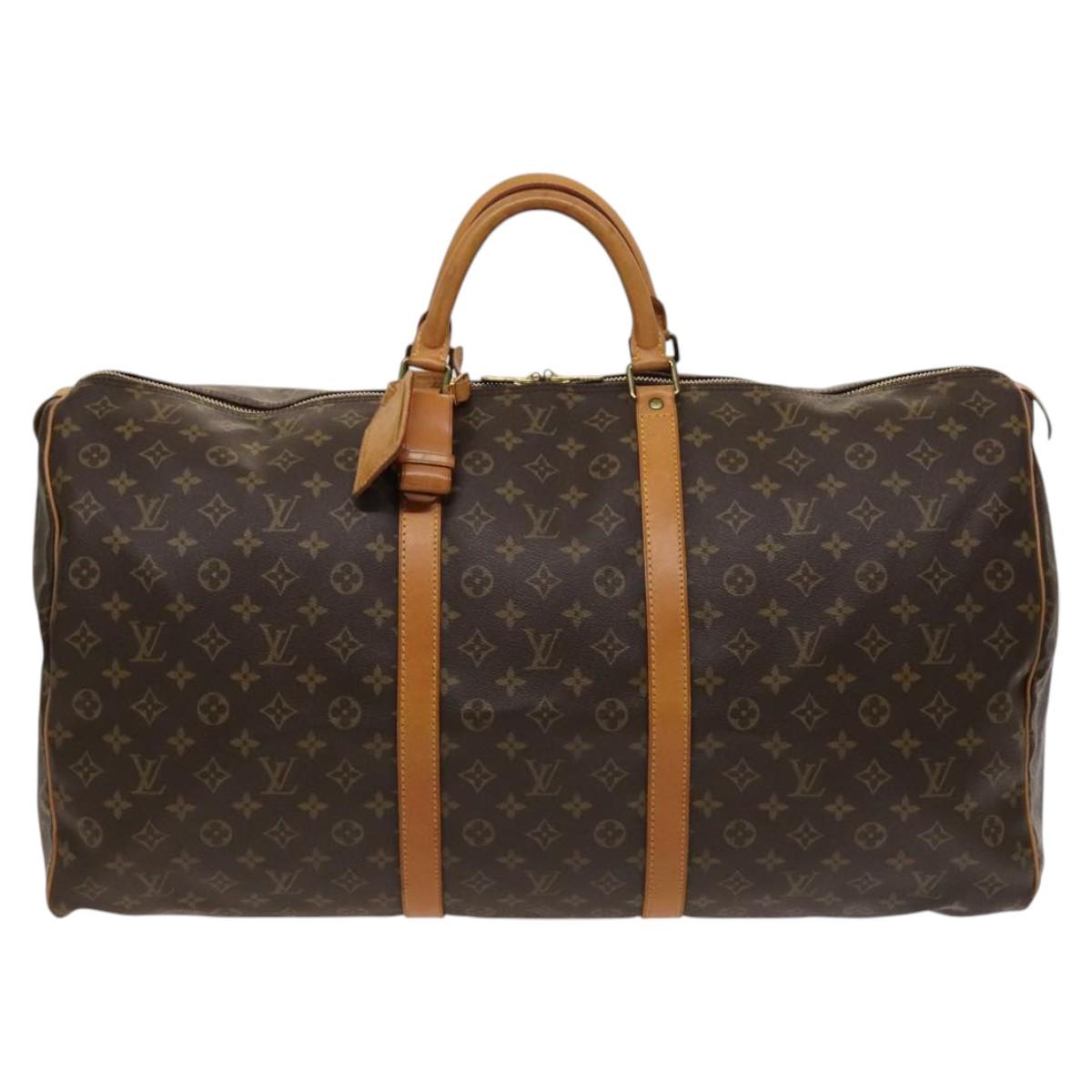 LOUIS VUITTON Monogram Keepall 60 Boston Bag M41422 LV Auth yk17979