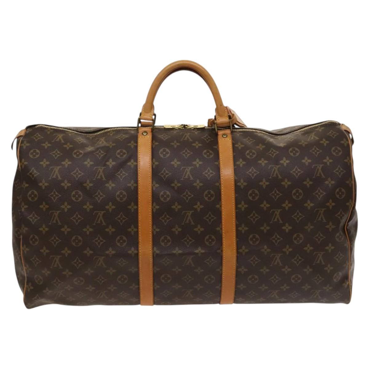 LOUIS VUITTON Monogram Keepall 60 Boston Bag M41422 LV Auth yk17979