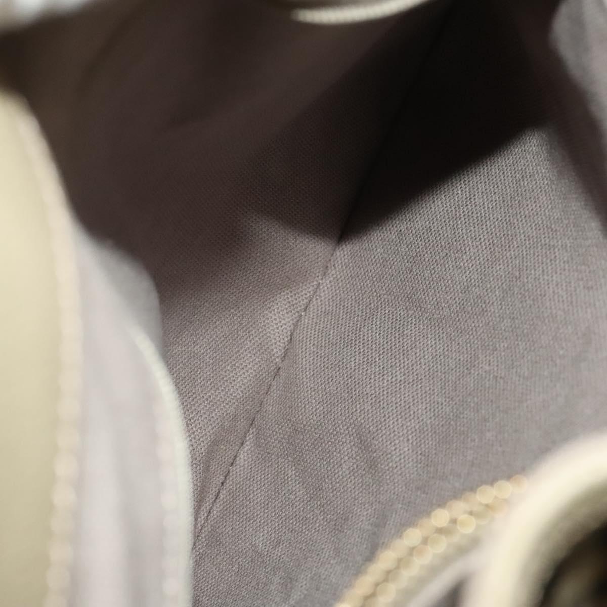 BURBERRY Nova Check Hand Bag PVC Leather 2way Beige Gold Auth yk17998