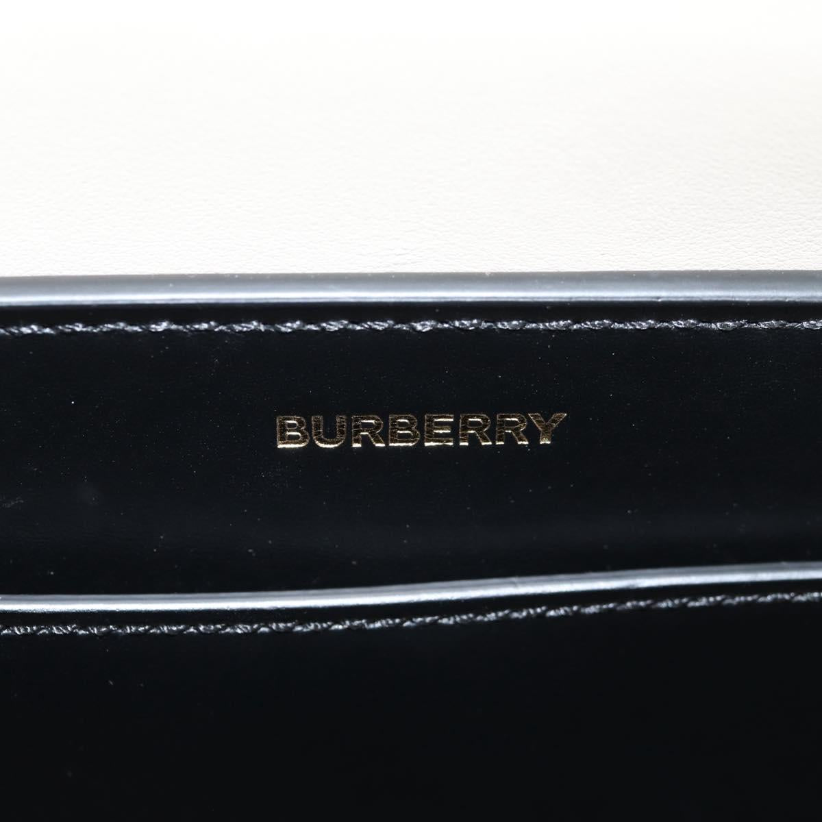 BURBERRY Nova Check Hand Bag Canvas 2way Beige Gold Auth yk18007A