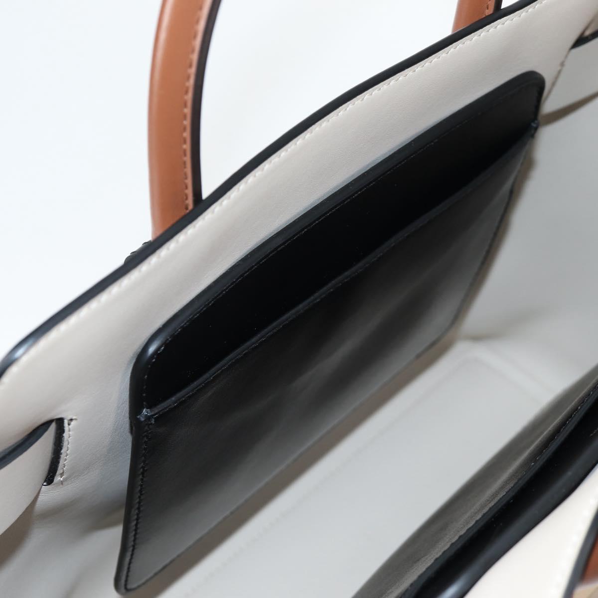 BURBERRY Nova Check Hand Bag Canvas 2way Beige Gold Auth yk18007A