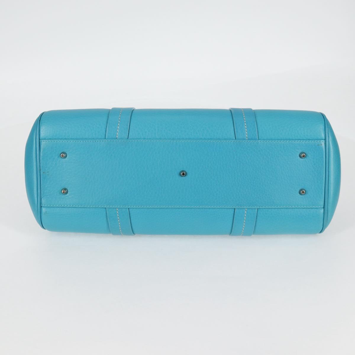 Christian Dior Hand Bag Leather limited Edition 0481 Blue Silver Auth yk18036AM