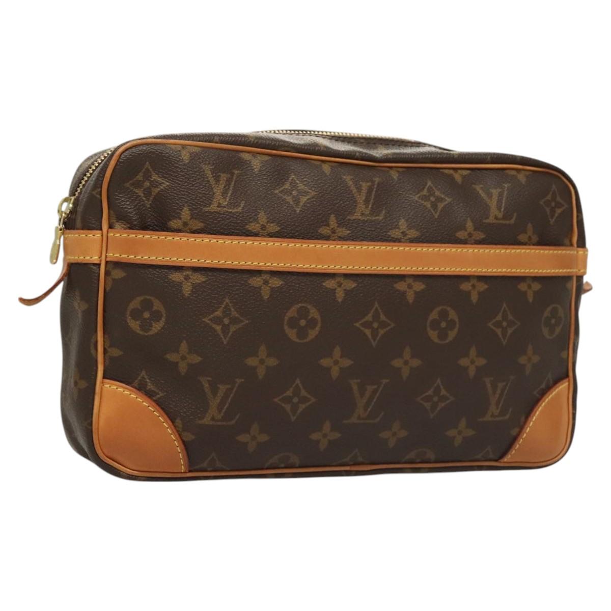LOUIS VUITTON Monogram Compiegne 28 Clutch Bag M51845 LV Auth yk18053