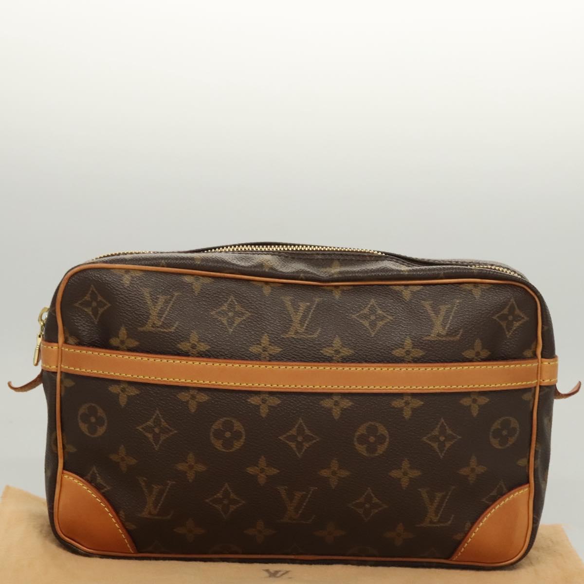 LOUIS VUITTON Monogram Compiegne 28 Clutch Bag M51845 LV Auth yk18053