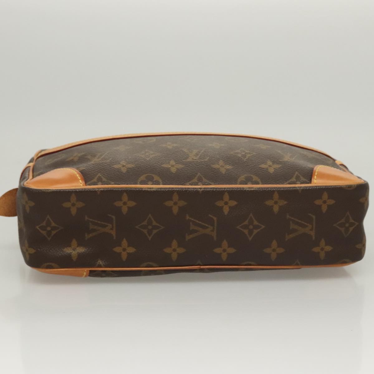 LOUIS VUITTON Monogram Compiegne 28 Clutch Bag M51845 LV Auth yk18053