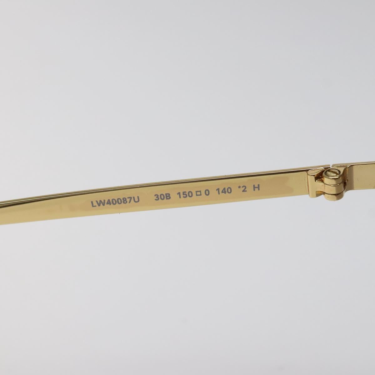 LOEWE Sunglasses metal Gold Auth yk18092M