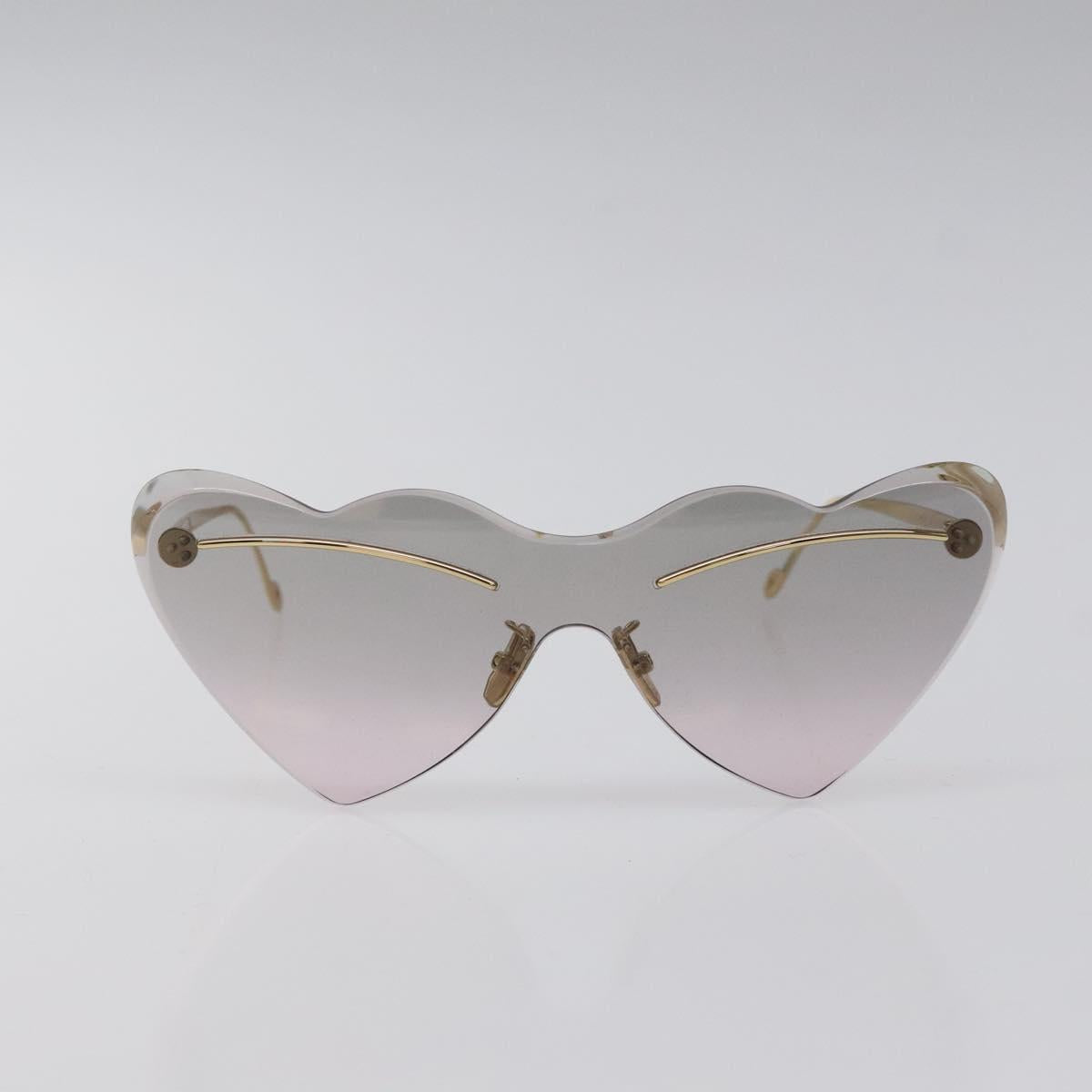 LOEWE Sunglasses metal Gold Auth yk18092M