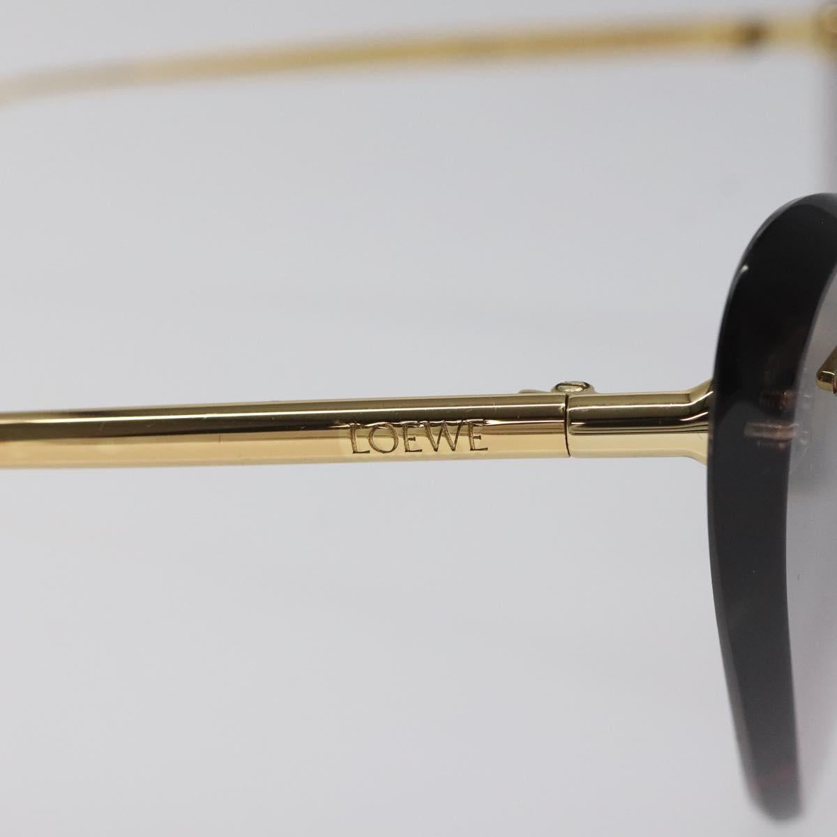 LOEWE Sunglasses metal Gold Auth yk18092M