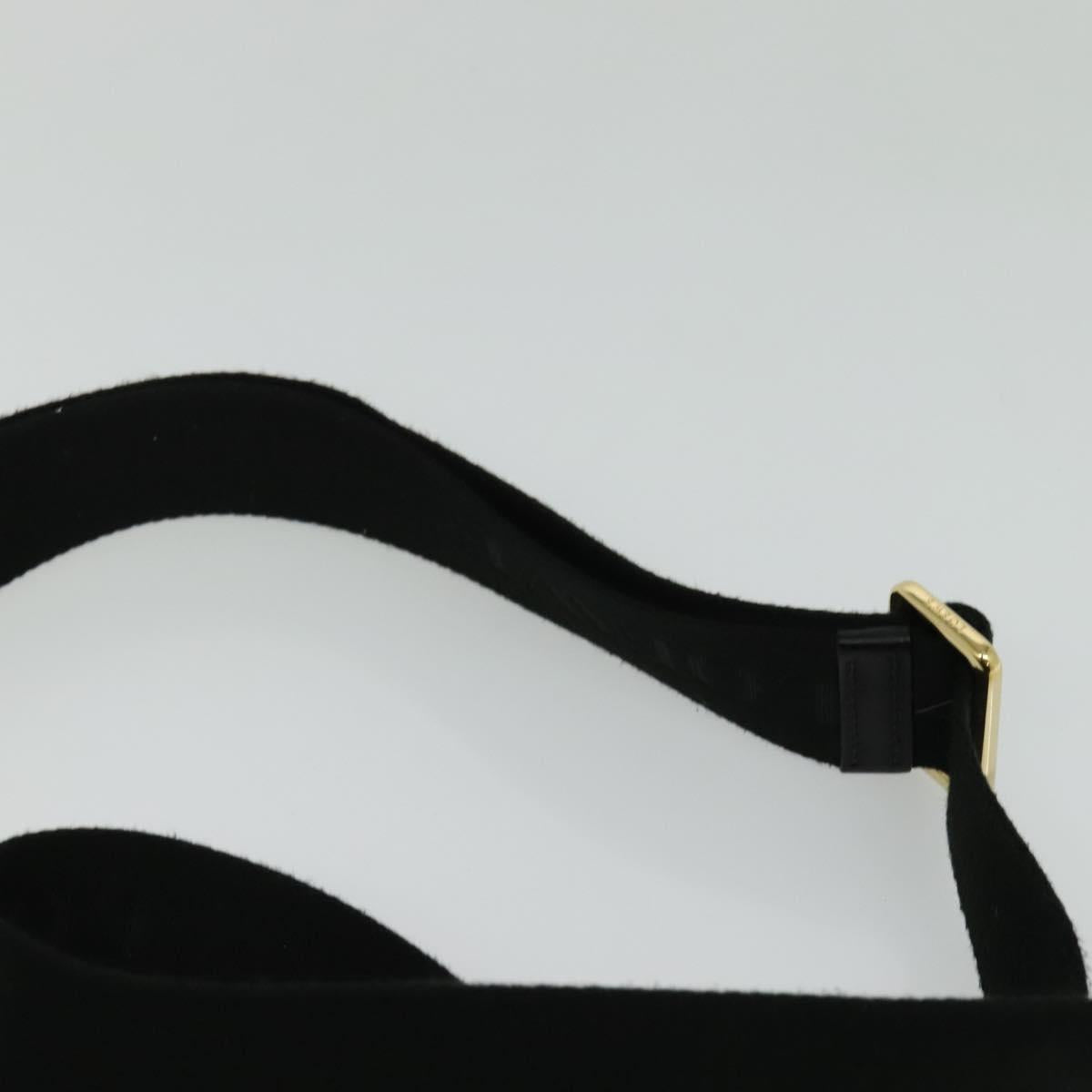 LOEWE Anagram Shoulder Bag PVC Leather Gray Gold Auth yk18093