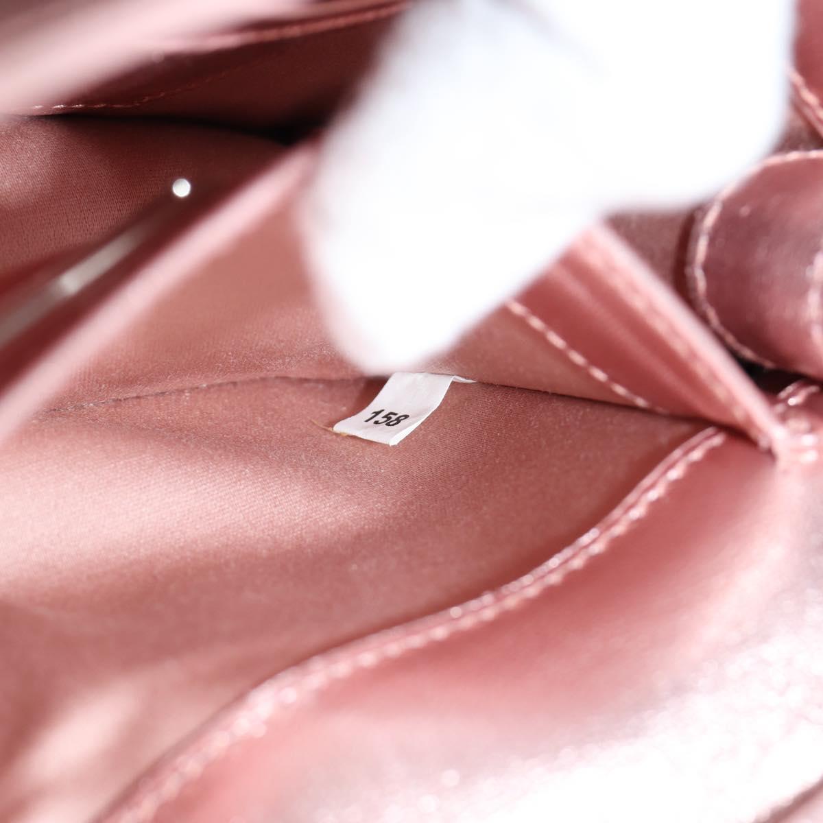 Miu Miu Matelasse Chain Shoulder Bag Leather Pink Silver 5BF069 Auth yk18111M