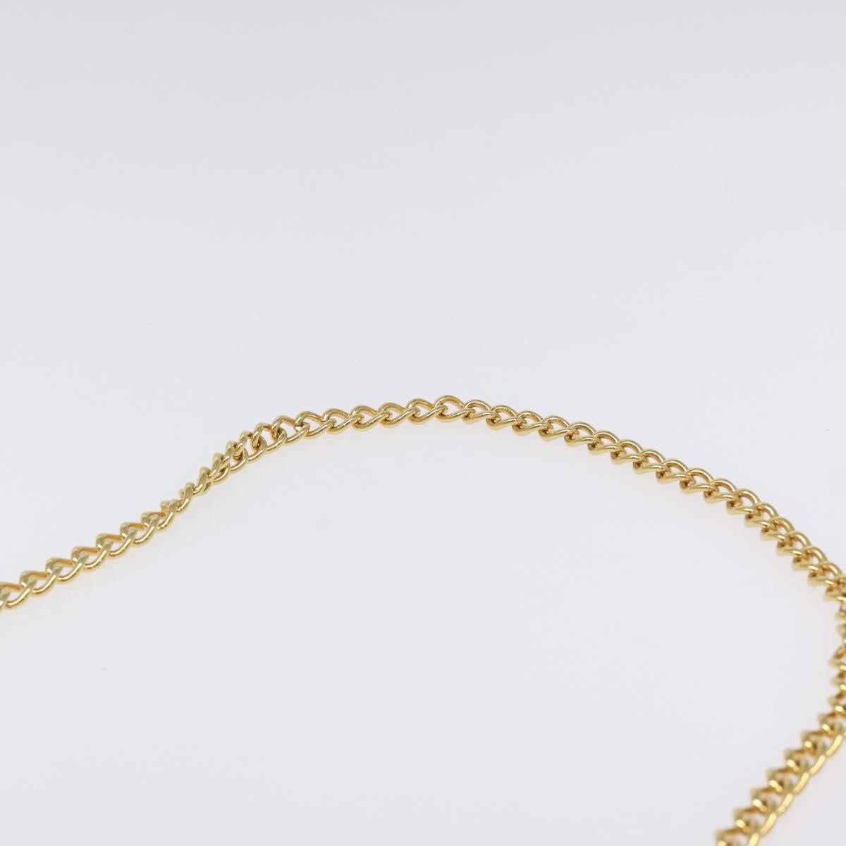 Salvatore Ferragamo Gancini Chain Shoulder Bag Leather Black Gold Auth yk18121