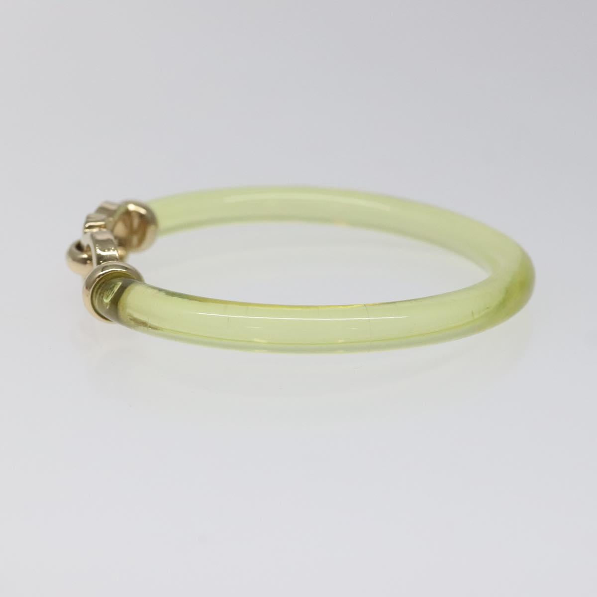 Salvatore Ferragamo Gancini Bracelet plastic Yellow Auth yk18122