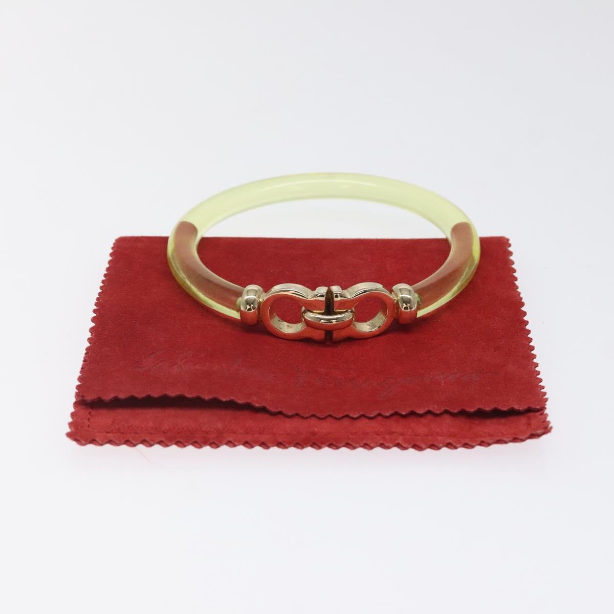 Salvatore Ferragamo Gancini Bracelet plastic Yellow Auth yk18122