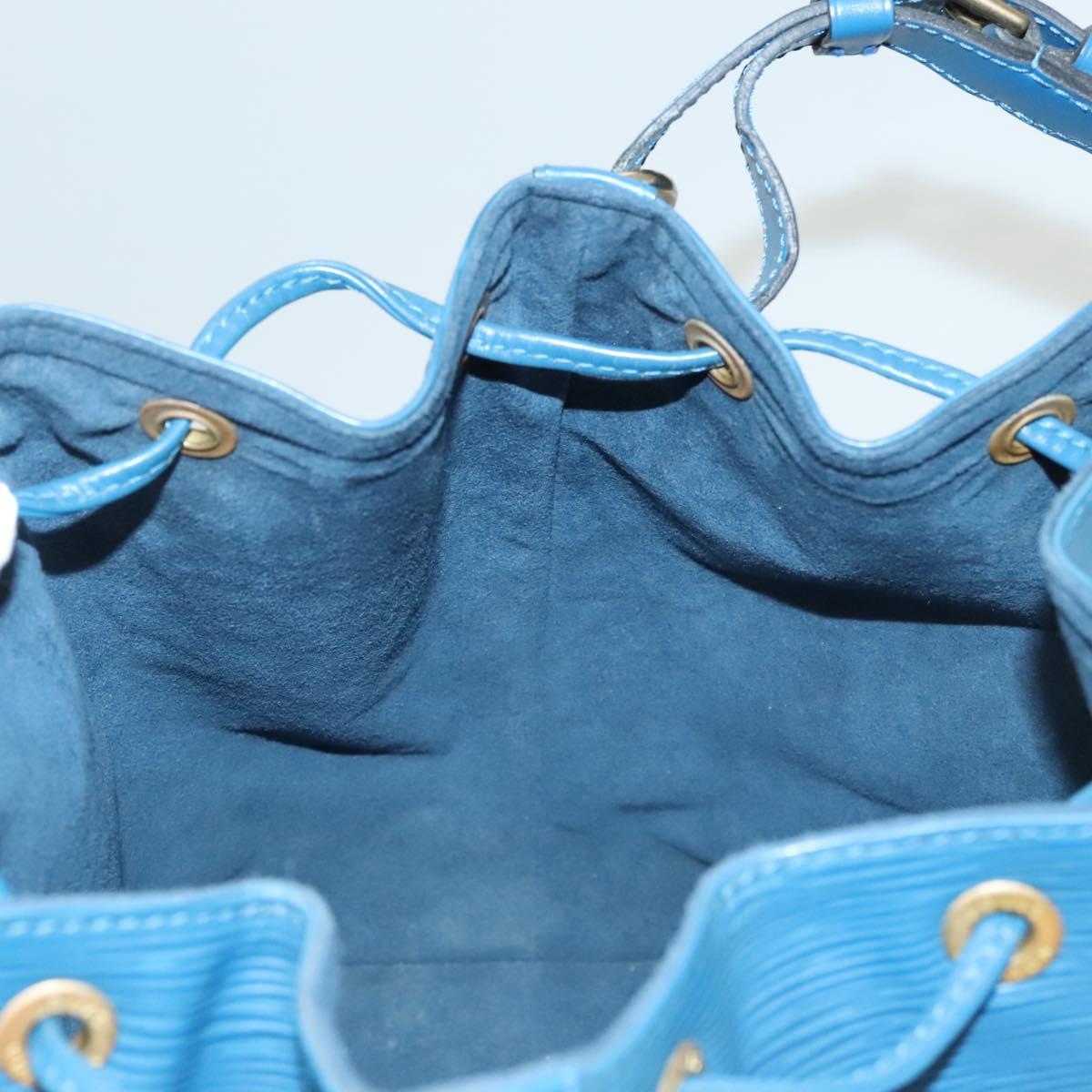 LOUIS VUITTON Epi Petit Noe Shoulder Bag Blue M44105 LV Auth yk18129