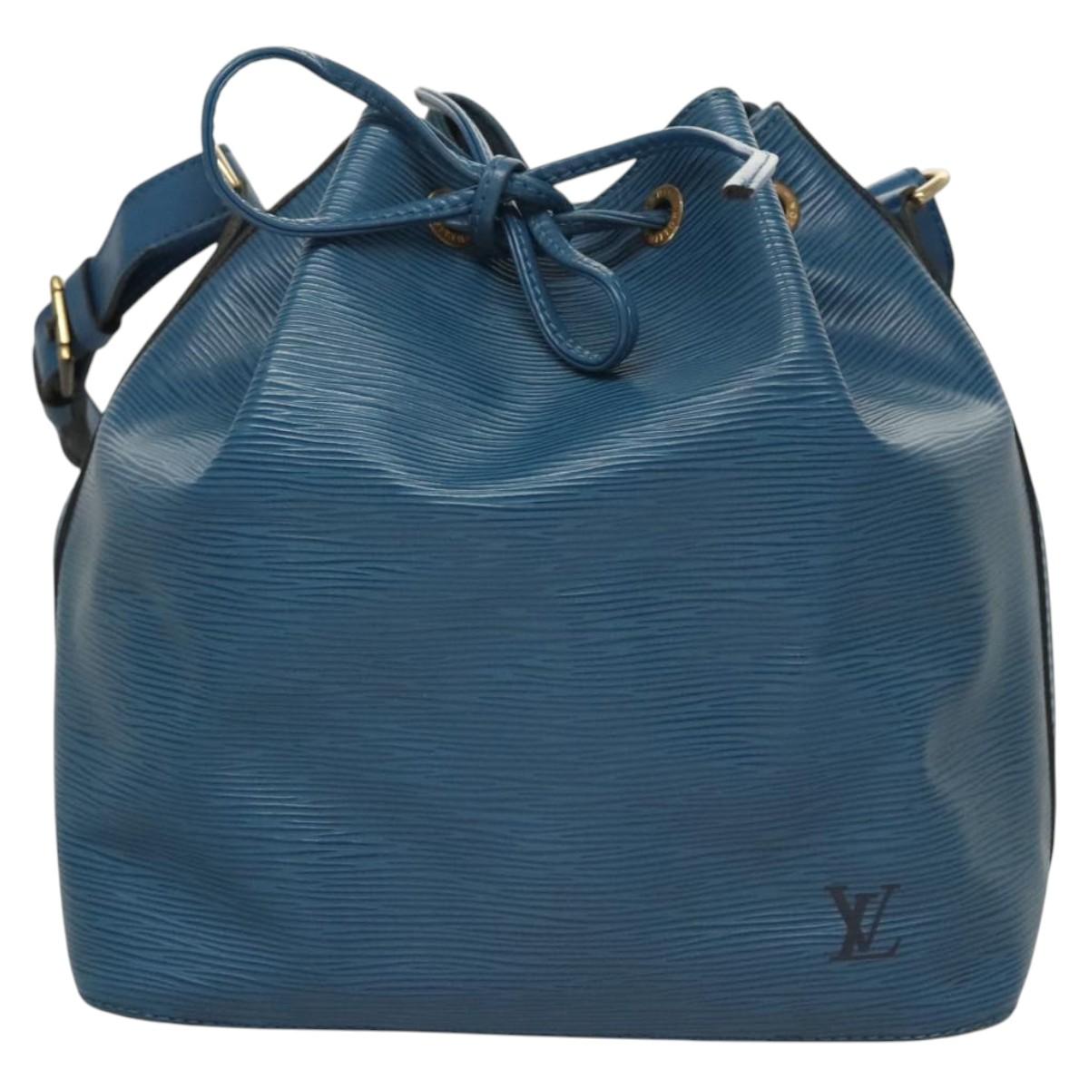 LOUIS VUITTON Epi Petit Noe Shoulder Bag Blue M44105 LV Auth yk18129