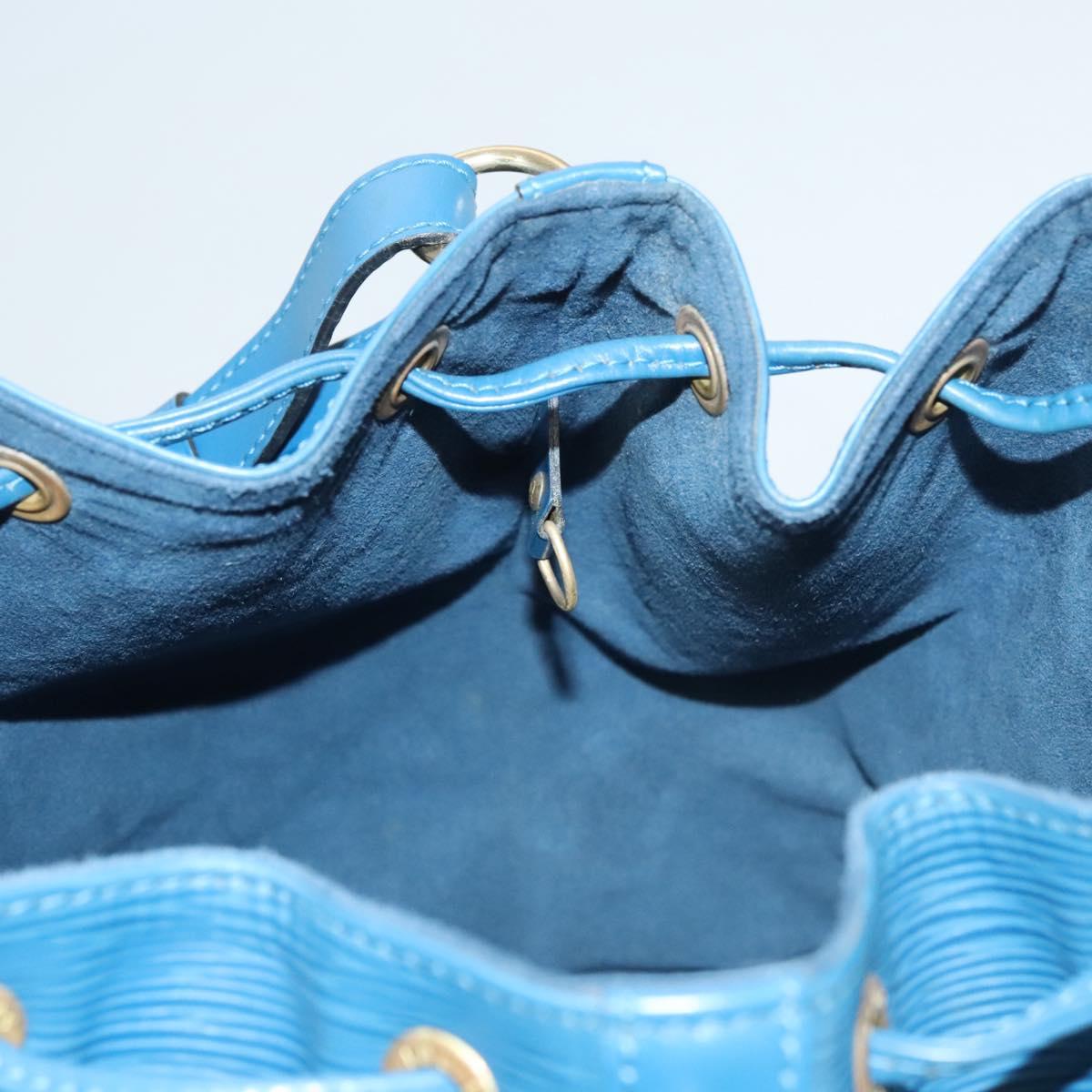 LOUIS VUITTON Epi Petit Noe Shoulder Bag Blue M44105 LV Auth yk18129