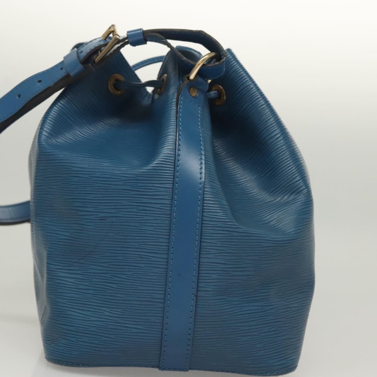 LOUIS VUITTON Epi Petit Noe Shoulder Bag Blue M44105 LV Auth yk18129