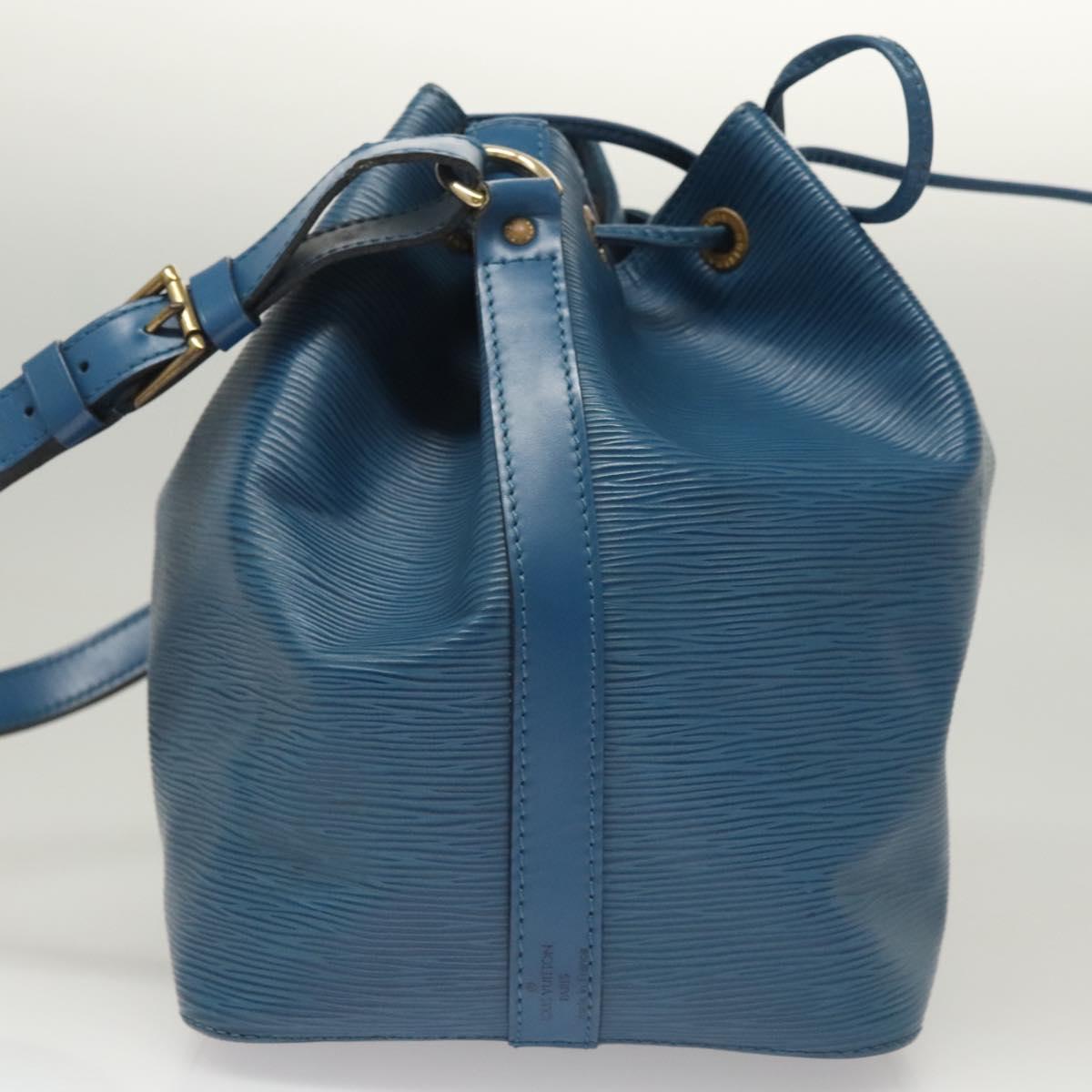 LOUIS VUITTON Epi Petit Noe Shoulder Bag Blue M44105 LV Auth yk18129