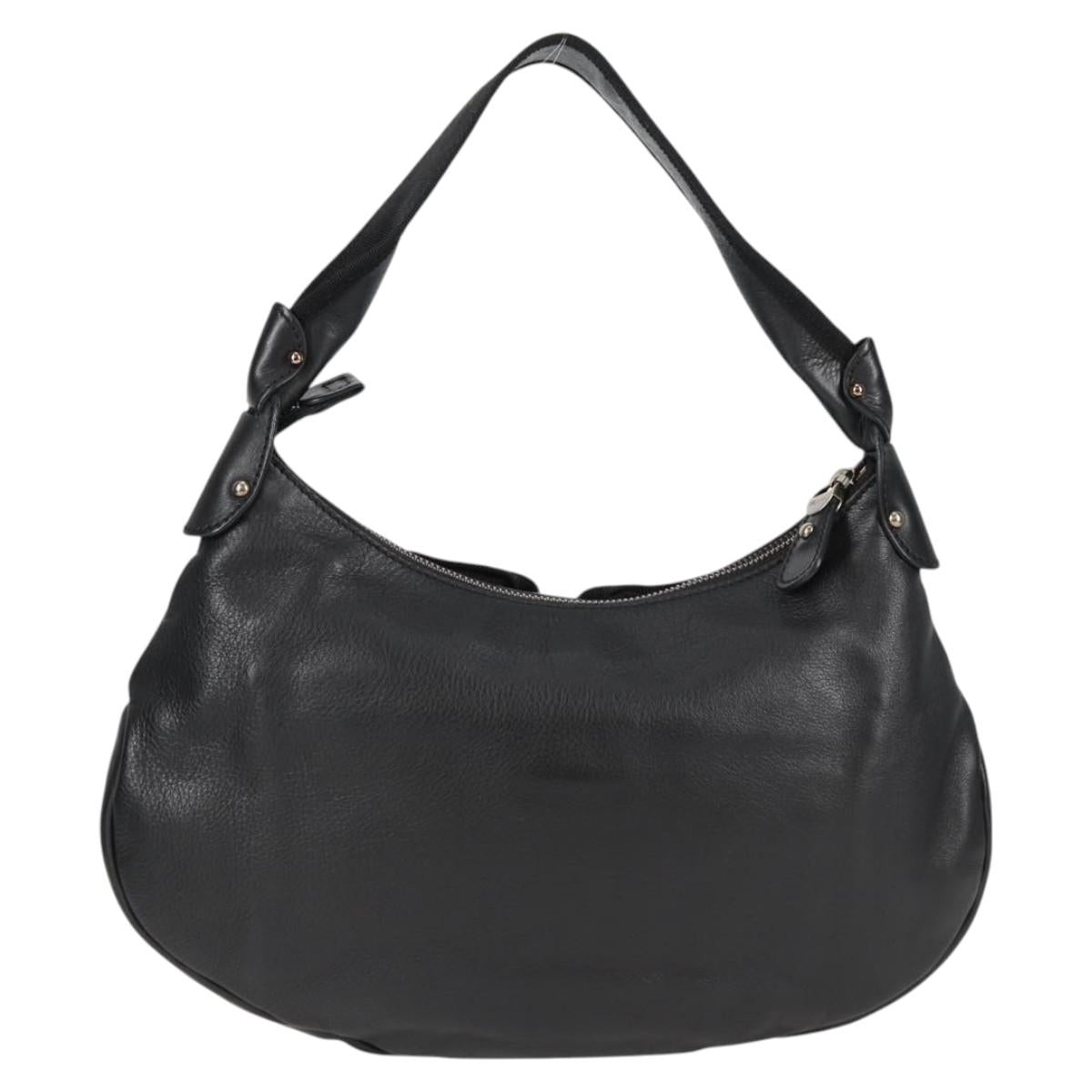 Salvatore Ferragamo Vala Shoulder Bag Leather Black Auth yk18131V