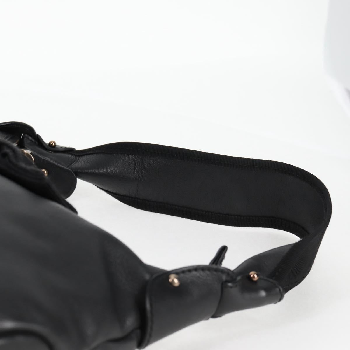 Salvatore Ferragamo Vala Shoulder Bag Leather Black Auth yk18131V