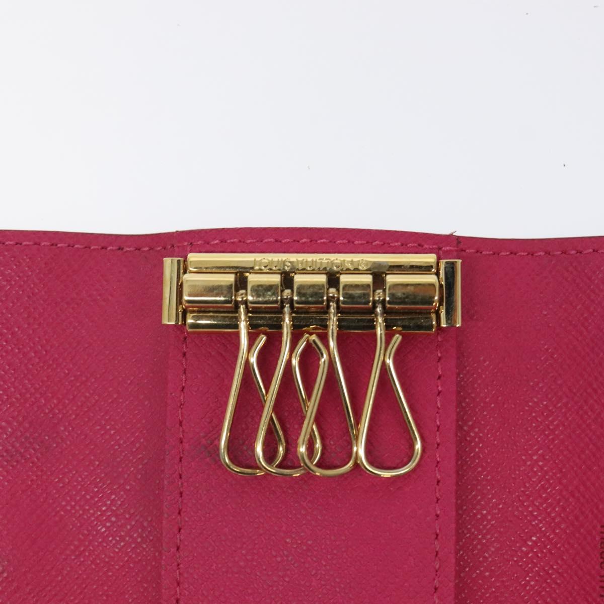 LOUIS VUITTON Multicolor Multicles 4 Key Case Black M93732 LV Auth yk18132