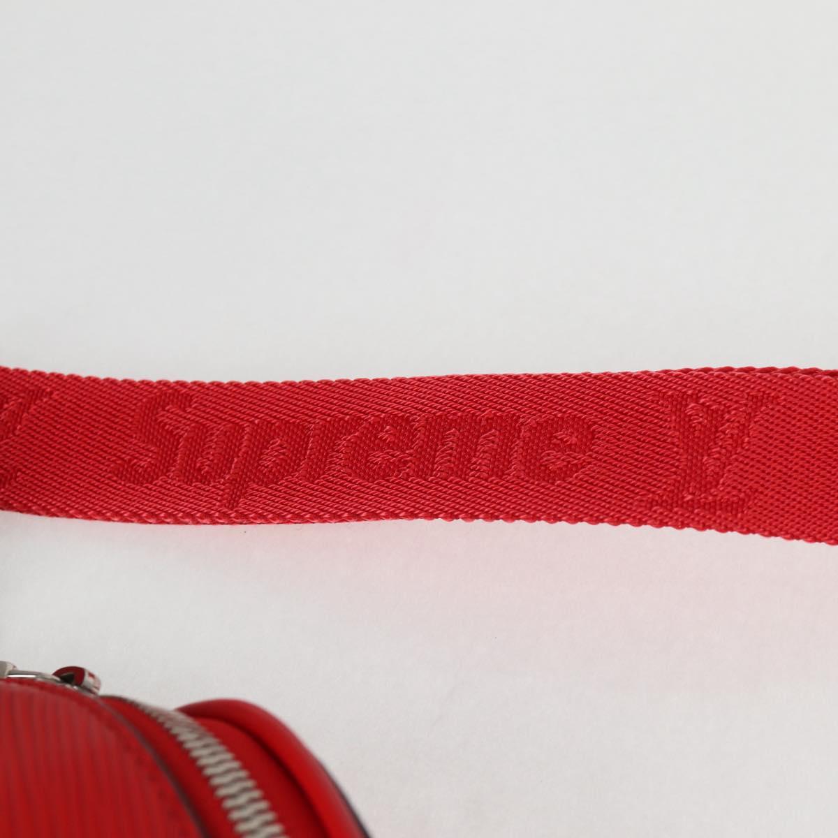 LOUIS VUITTON Epi LV × Supreme Bum BagPM Body Bag Red M53418 LV Auth yk18136A