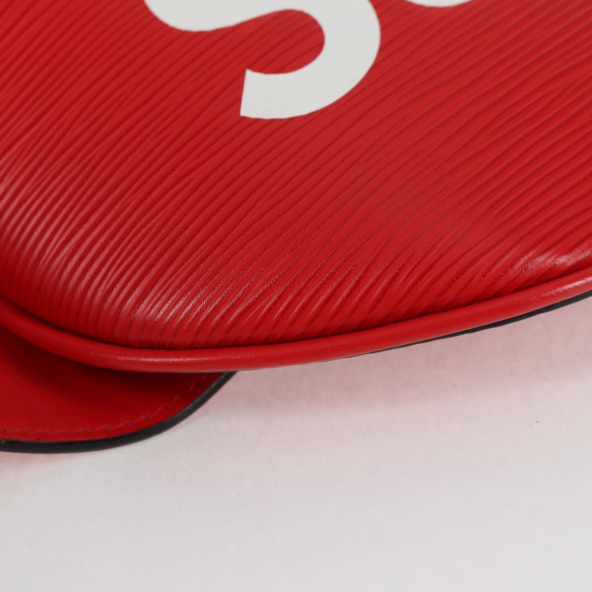 LOUIS VUITTON Epi LV × Supreme Bum BagPM Body Bag Red M53418 LV Auth yk18136A