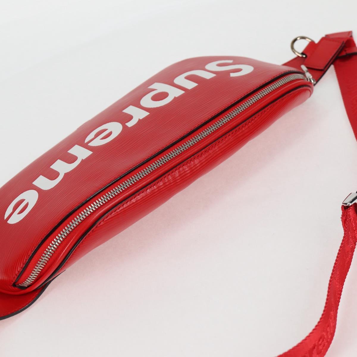LOUIS VUITTON Epi LV × Supreme Bum BagPM Body Bag Red M53418 LV Auth yk18136SM