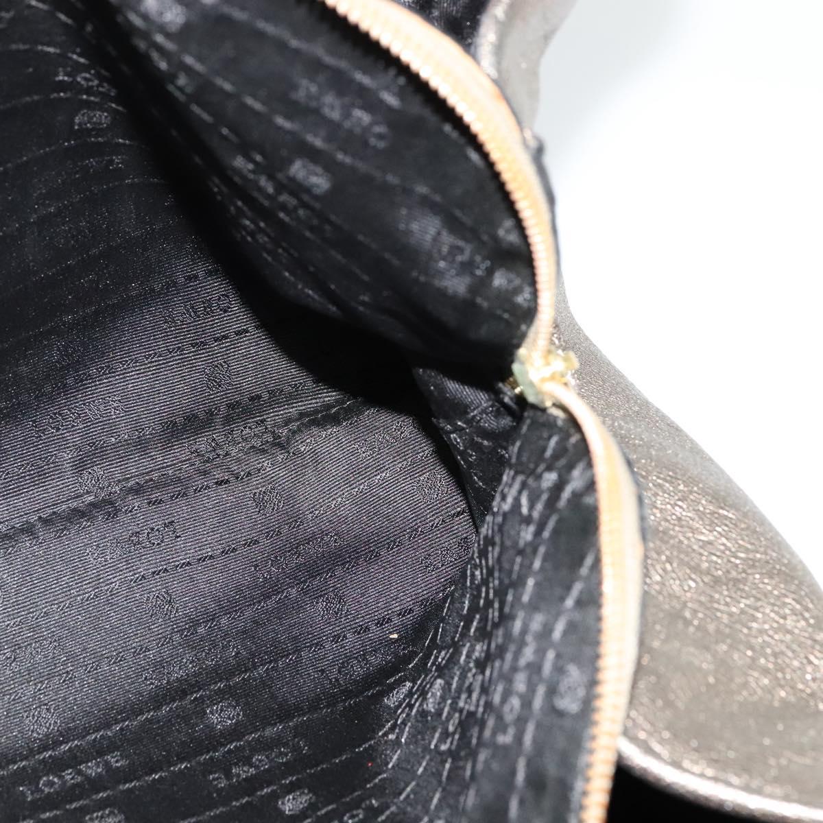 LOEWE Anagram Tote Bag Leather Gold Tone Auth yk18146