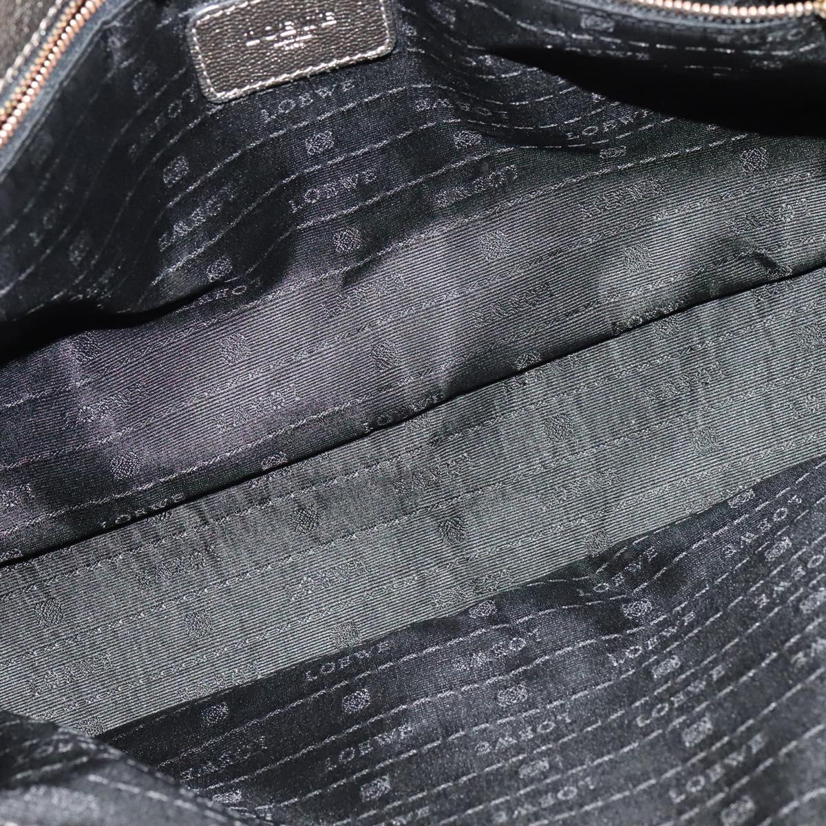 LOEWE Anagram Tote Bag Leather Gold Tone Auth yk18146